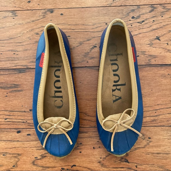 chooka Shoes - Women’s blue Duck Skimmer Chooka flats, size 8